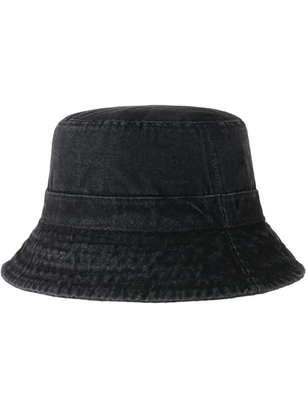 Unisex Denim Black Cotton Summer Sun Boonie Style Beach Golf Fishing Bucket Hat